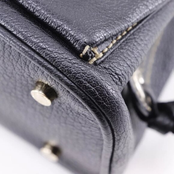 BVLGARI Maxi Rettale Handbag 2WAYShoulder black leather Women - Picture 12 of 12